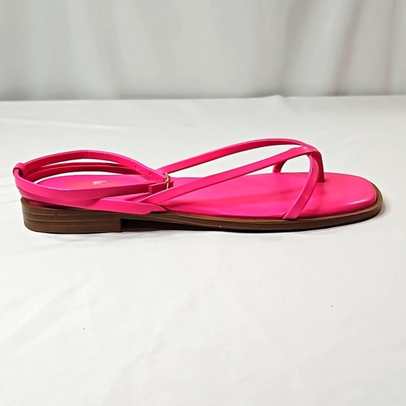 CUSHIONAIRE Vida Pink Flat Sandals Size 7.5 - Picture 4 of 7